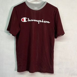 Young Men’s size M Athletic Jersey reversible maroon and gray t-shirt